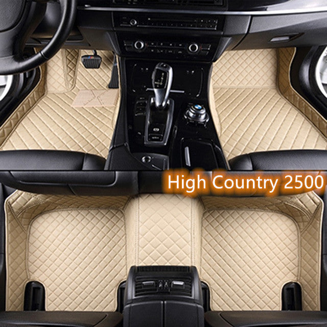 Fully Surrounded Car Leather Floor Mat Pad All Weather Protection - Nyaabs