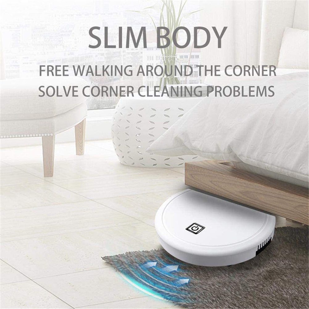 3-in-1 Robot Vacuum Cleaner 1800Pa Multifunctional Smart Floor Cleaner USB Rechargeable Dry Wet Sweeping Vacuum Cleaner - Nyaabs