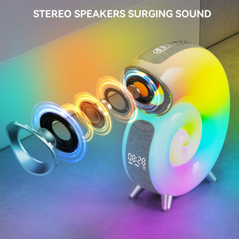 Conch Smart RGB Atmosphere Light Bluetooth Speaker Alarm Clock Wake-up Lamp White Noise Machine For Sleeping Baby APP Control - Nyaabs