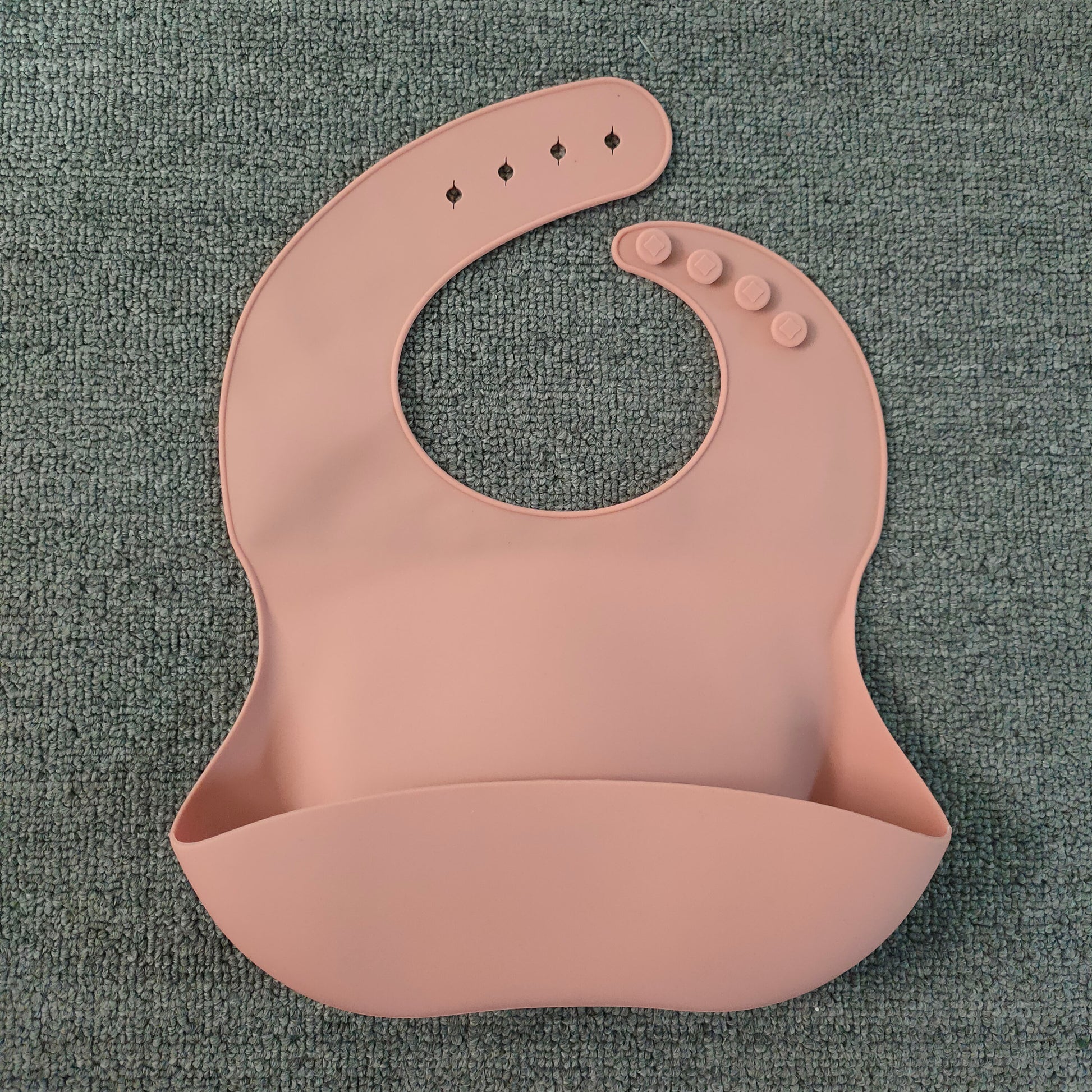 Soft Waterproof Silicone Baby Bib with Food Catcher, Baby Silicone Bib - Nyaabs