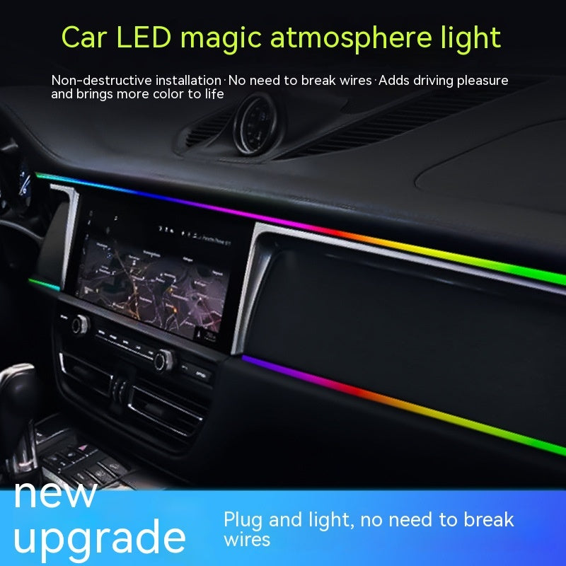 Car Atmosphere LED Light Bar Hidden Modification - Nyaabs