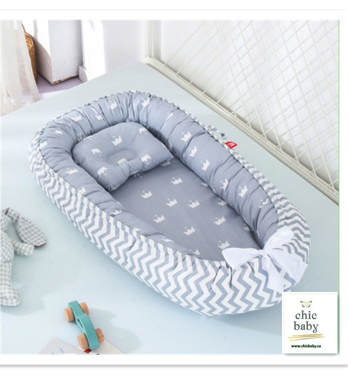 Baby Removable And Washable Bed Crib Portable Crib Travel Bed For Children Infant Kids Cotton Cradle - Nyaabs