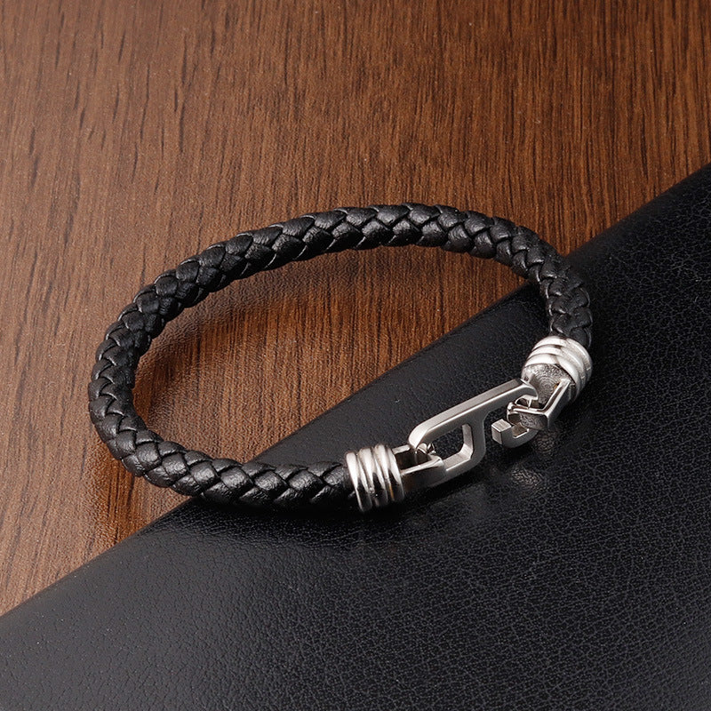 Fashion Personality Leather Bracelet Men - Nyaabs