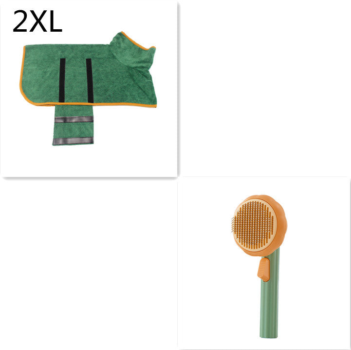 New Pet Cat Brush Hot Selling Hand-held Steel Wire Self-cleaning Comb Looper For Hair Removal nyaabs.com