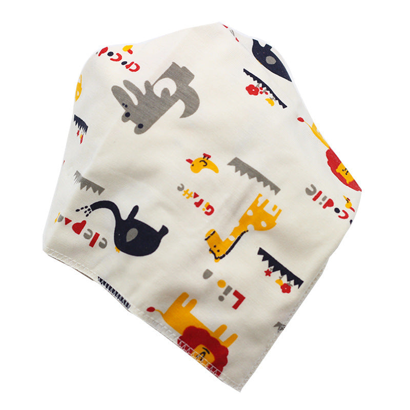 Baby Bibs Waterproof Triangle Cotton Cartoon Child Baberos Bandana Bibs Dribble Bibs Newborn Slabber Absorbent Cloth - Nyaabs