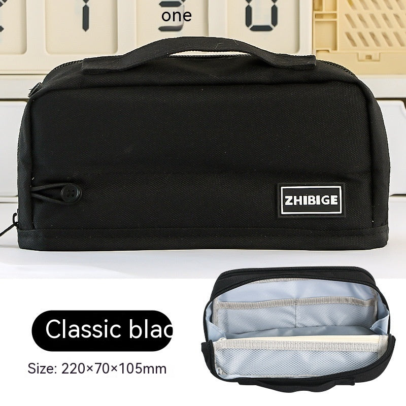 Double-sided Large Capacity Student Pencil Bag - Nyaabs