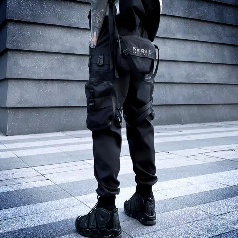 Loose Multi Pocket Paratrooper Pants Functional Style - Nyaabs