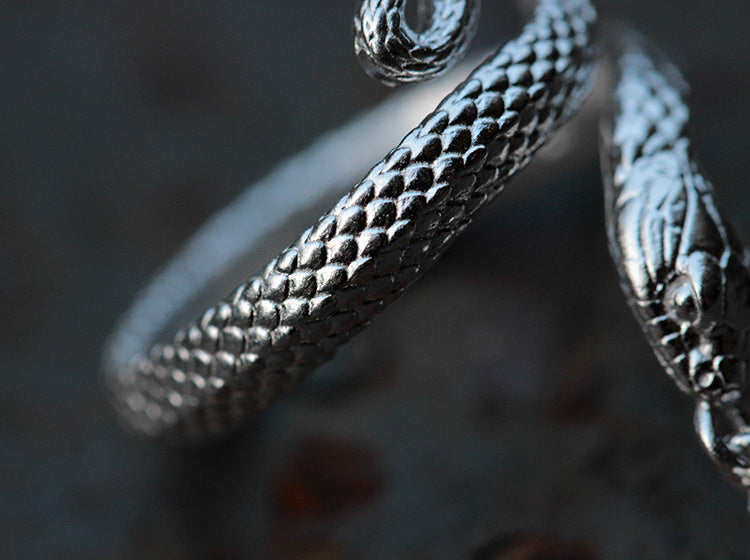 Snake Ring Twelve Zodiac Snake Handmade Men - Nyaabs