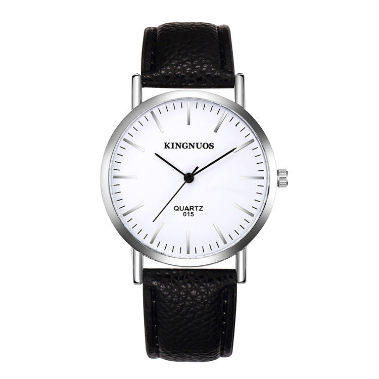 Ultrathin Fashion Casual Men's And Women's Couple Belt Watch - Nyaabs