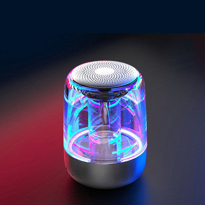 Portable Speakers Bluetooth Column Wireless Bluetooth Speaker Powerful Bass Radio with Variable Color LED Light - Nyaabs