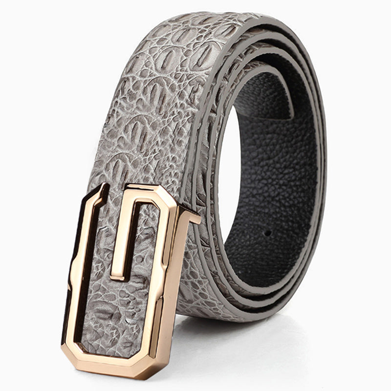 Men'S First Layer Cowhide Formal Belt - Nyaabs