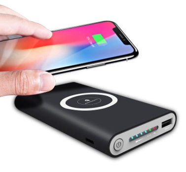 Three in one wireless charging treasure Universal mobile power large capacity charging treasure - Nyaabs