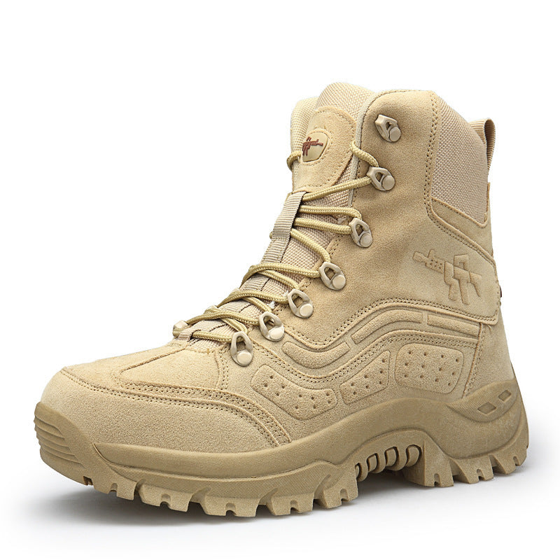 Large size high top outdoor military boots - Nyaabs