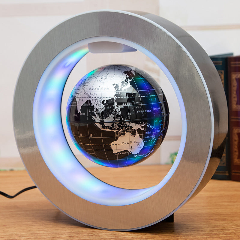 Round LED World Map Floating Globe Magnetic Levitation Light Anti Gravity Magic - Nyaabs