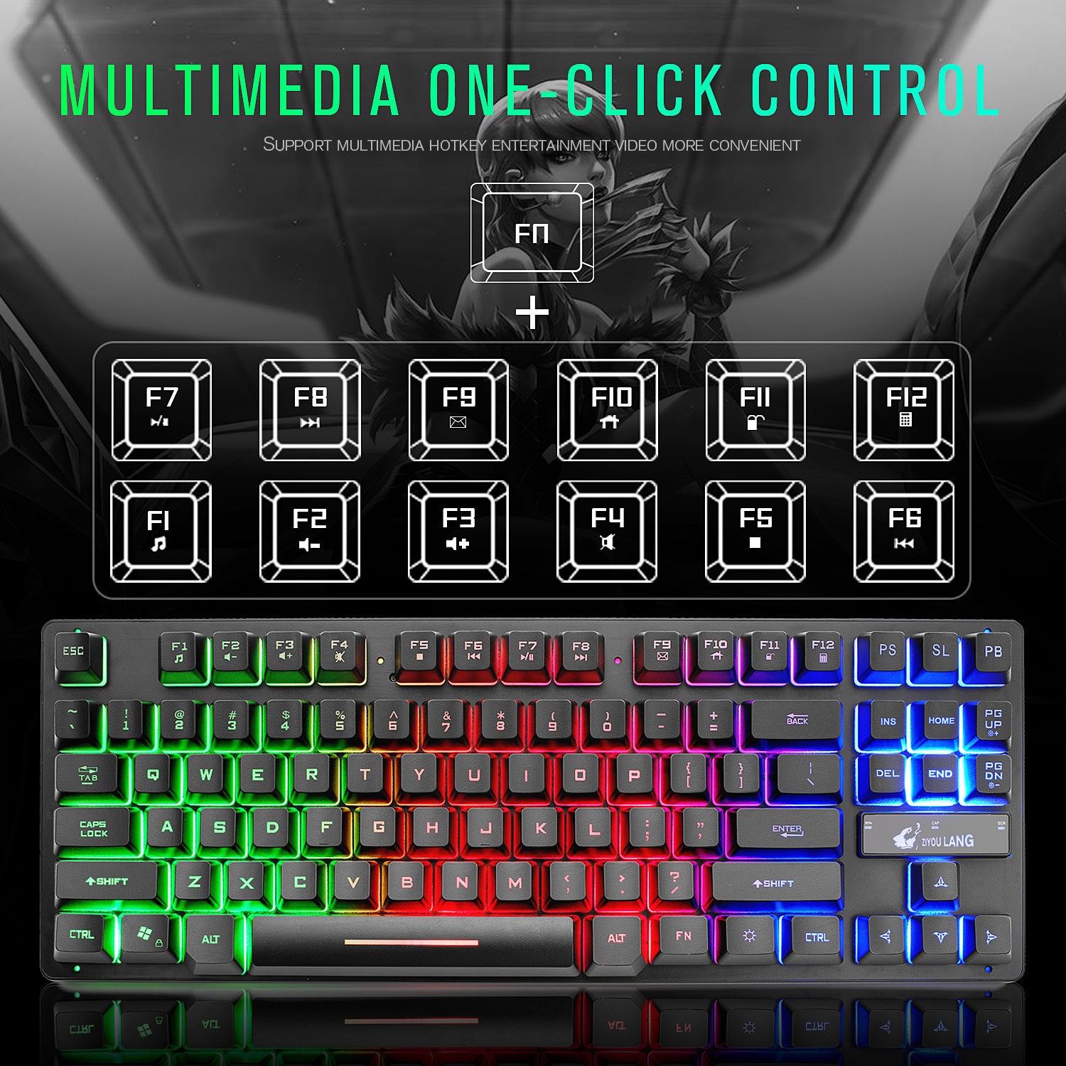 Electronic Games Mechanical Keyboard Notebook Keyboard nyaabs.com