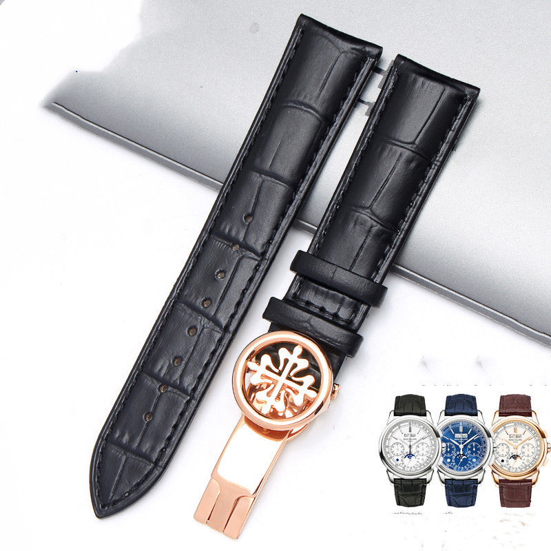 Watch strap with pattern butterfly buckle - Nyaabs