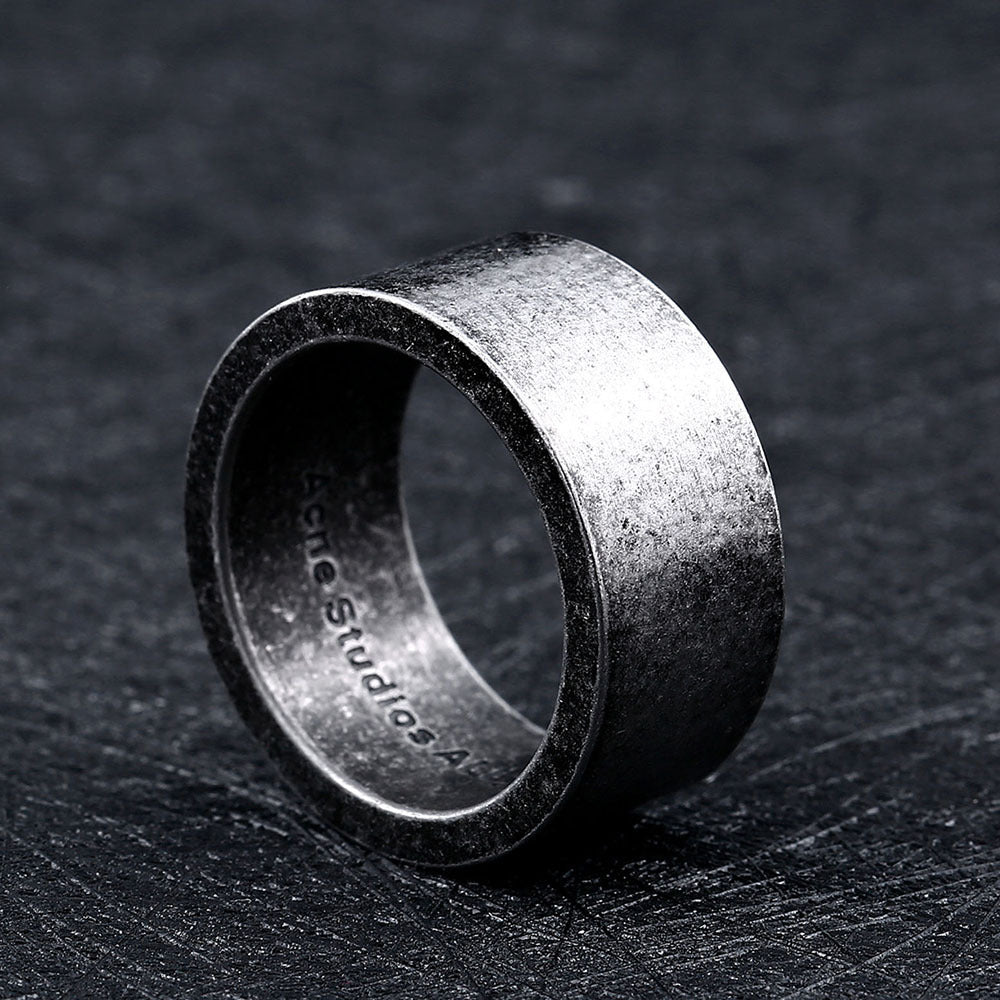 Titanium Steel Men And Women Simple Ring - Nyaabs