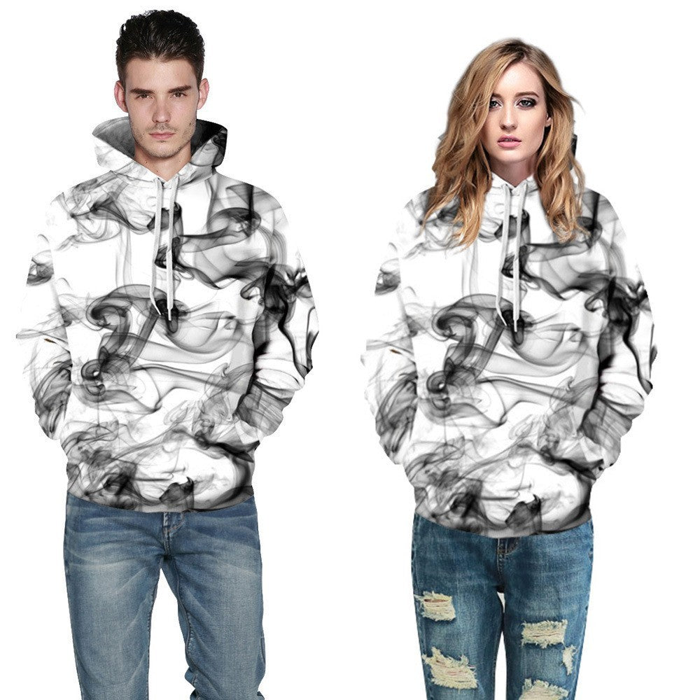 Starry Sky Men's Color Ink Digital Printed Hoodie - Nyaabs