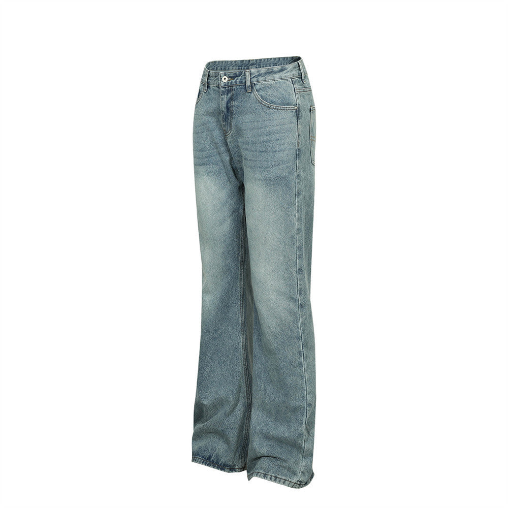 Street Fashion Jeans Men's Washed Loose - Nyaabs