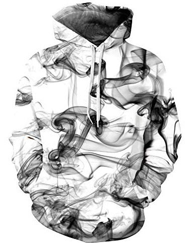 Starry Sky Men's Color Ink Digital Printed Hoodie - Nyaabs