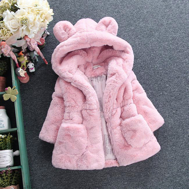 A girl's fur coat for autumn and winter - Nyaabs