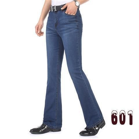 Men's Flared Pants Elastic Denim - Nyaabs