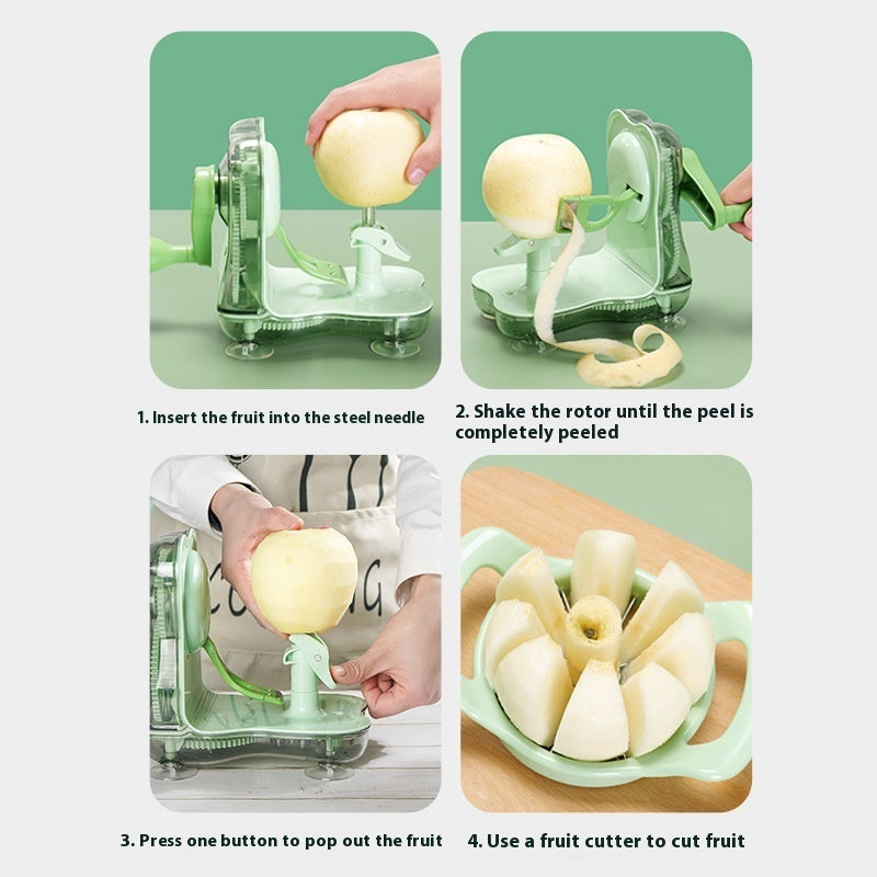 Fruit Peeler Two-in-one Hand Shake Fruit Cutter Kitchen Gadgets - Nyaabs