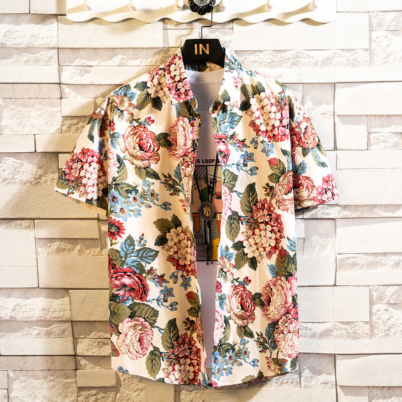 Fashion Casual Floral Shirt For Men My Store