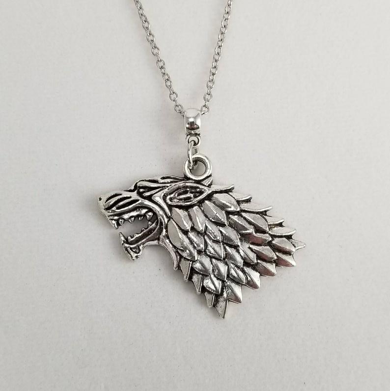 Wolf Head Necklace For Men Stylish Pendant - Nyaabs