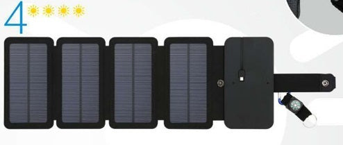 Outdoor Folding Solar Panel Charger Portable 5V 2.1A USB Output Devices Camp Hiking Backpack Travel Power Supply For Smartphones - Nyaabs