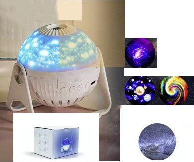 Galaxy Projector Starry Sky Projection Bedroom Bedside Decoration Night Light - Nyaabs