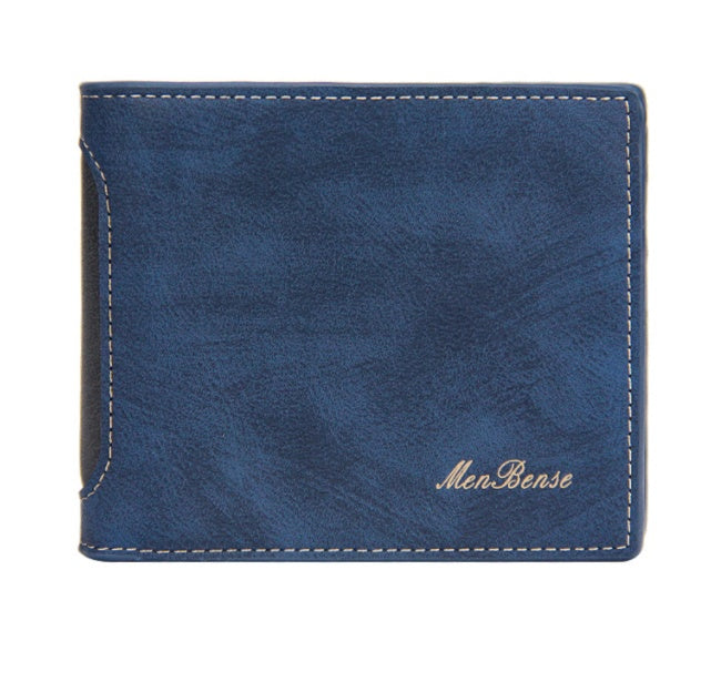 New Men's Wallets Short Leisure Splicing - Nyaabs