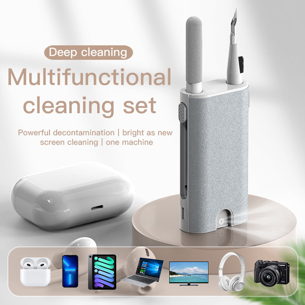 5 In 1 Screen Cleaner Kit Camera Phone Tablet Laptop Screen Cleaning Tools Earphone Cleaning Brush Pen For Office nyaabs.com