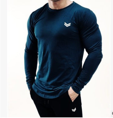 New Long Sleeve T Shirt Sport Men Gym Shirt Quick Dry Gym Fitness Training Running T Shirt Men Workout T-Shirt Bodybuilding Tops - Nyaabs