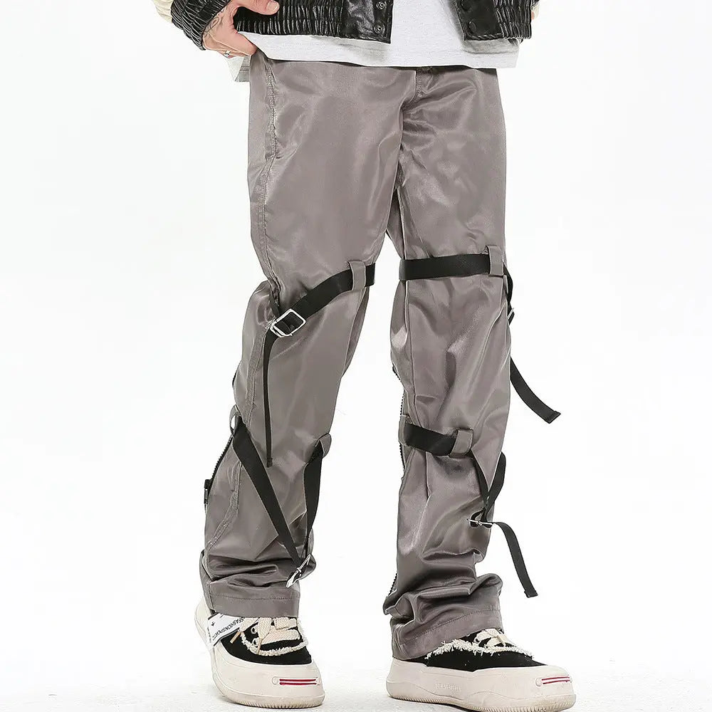 Men's Design Sense Loose Straight-leg Pants - Nyaabs