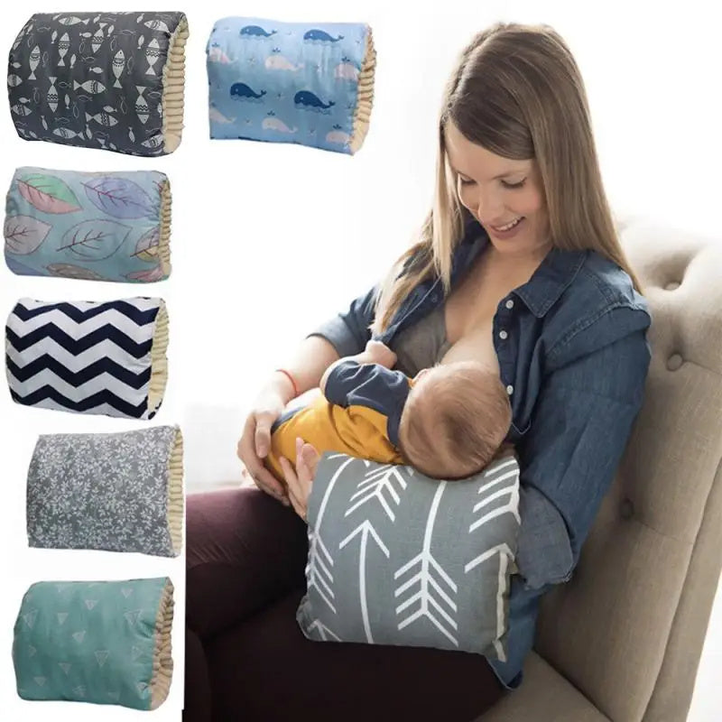 Adjustable Baby Cotton Nursing Arm Pillow Breastfeeding Washable Baby Infant Nursing Breastfeeding Pillow Cushion Arm Pad - Nyaabs