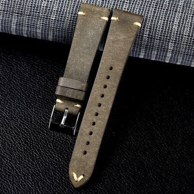 Hand Made Nubuck Leather Strap - Nyaabs