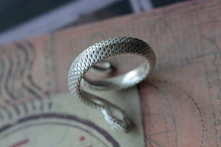 Snake Ring Twelve Zodiac Snake Handmade Men - Nyaabs