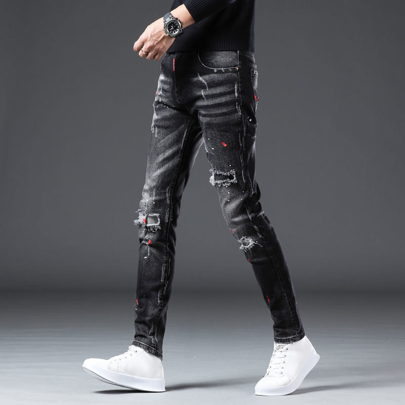 Men's Korean-style Trendy Slim Fit Skinny Pants - Nyaabs