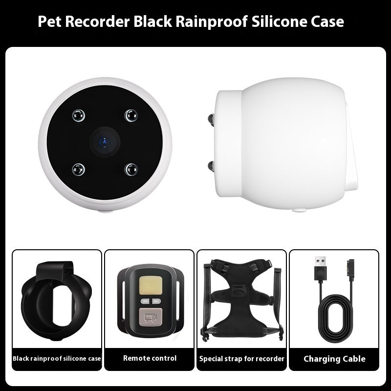 Pets Recorder Pet Tracker Collar Dogs And Cats Viewing Angle Motion Recording Camera Action Camera With Video Records Cat Collars Camera Sport Pet Products - Nyaabs