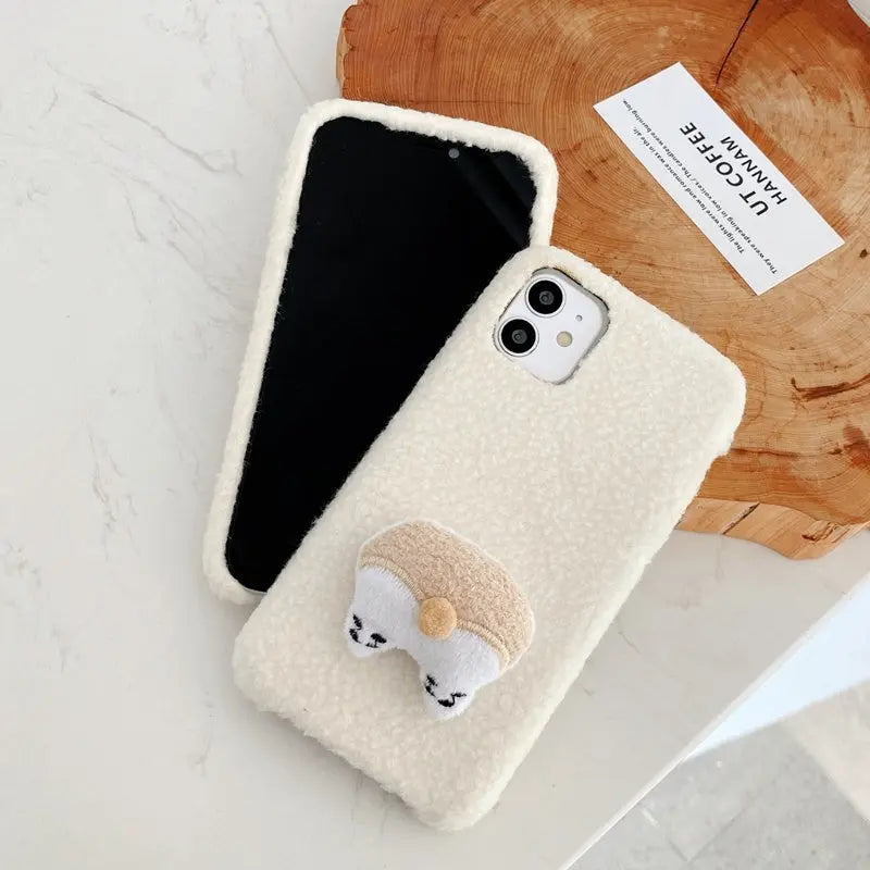 The Hat Bear Plush Is Suitable For 13 Full Series Of Silicone Mobile Phone Cases - Nyaabs