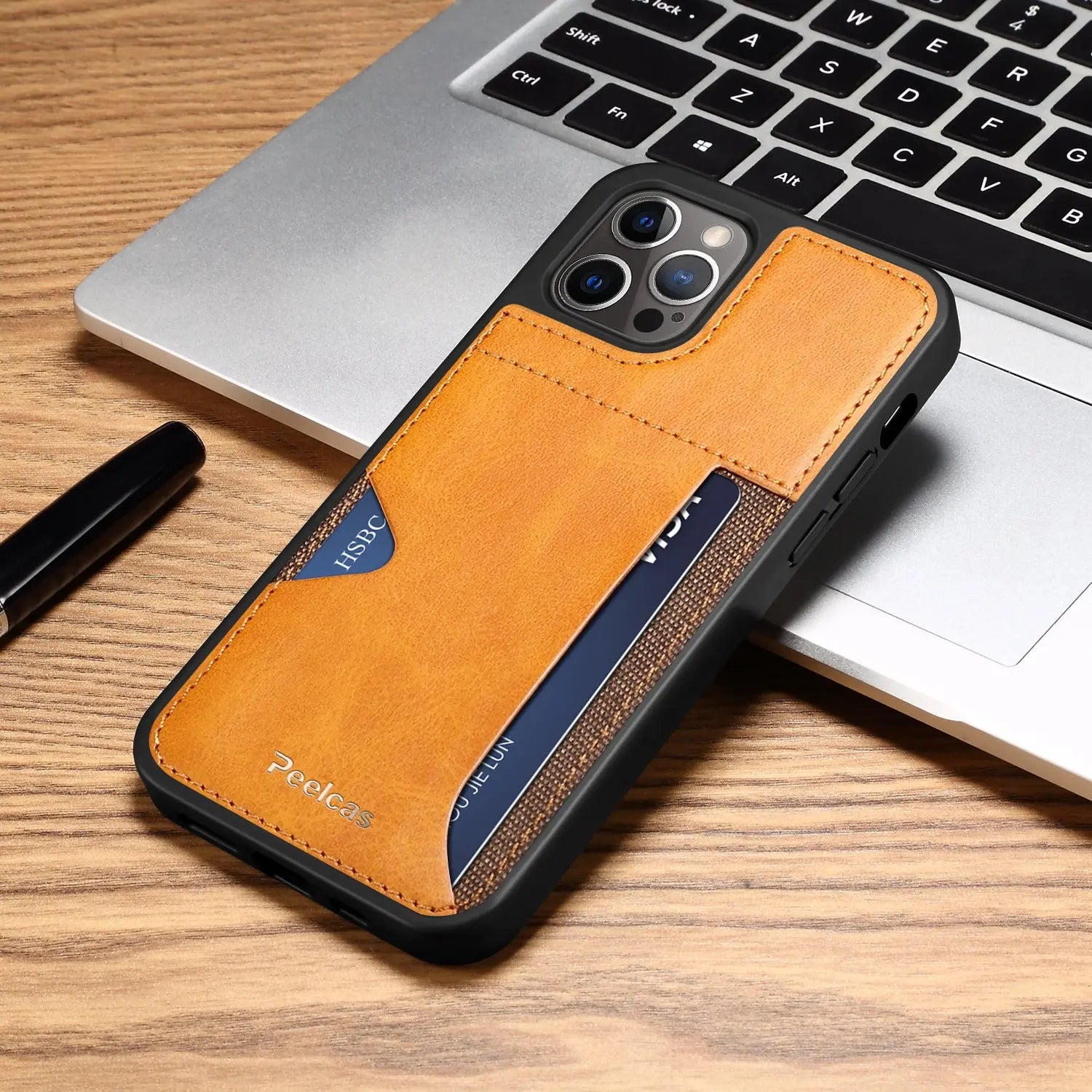 Phone  Business Back Leather Card Phone Case - Nyaabs