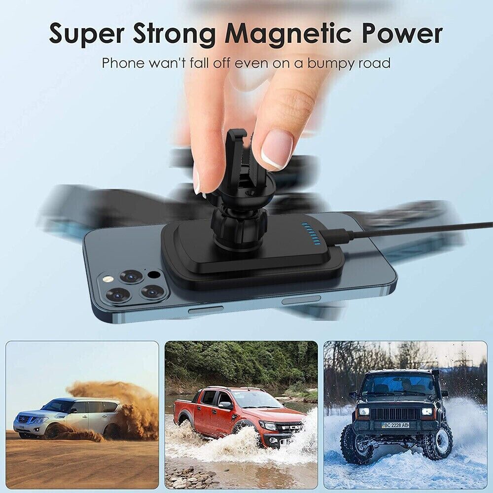 Magnetic Wireless Chargers Car Air Vent Stand Phone Holder Mini QI Fast Charging Station For Phone - Nyaabs