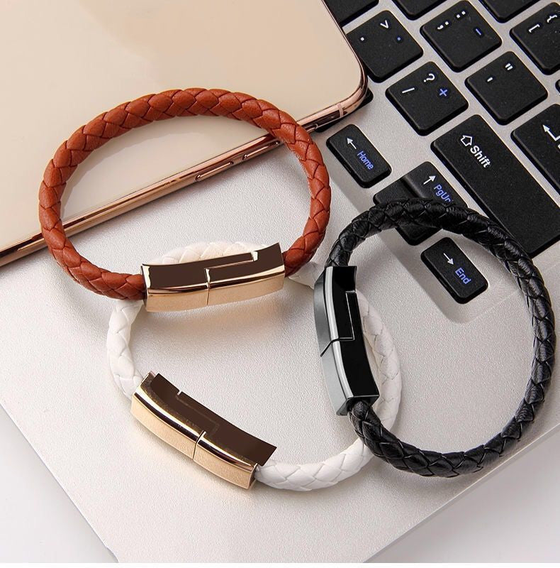 New Bracelet Charger USB Charging Cable Data Charging Cord For IPhone14 13 Max USB C Cable For Phone Micro Cable - Nyaabs