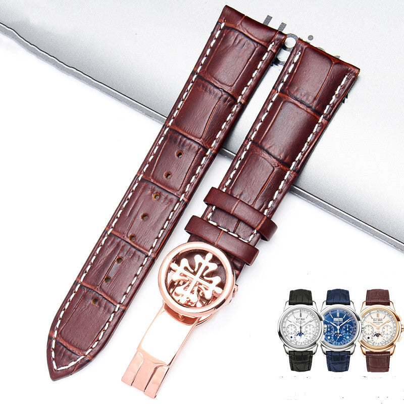 Watch strap with pattern butterfly buckle - Nyaabs