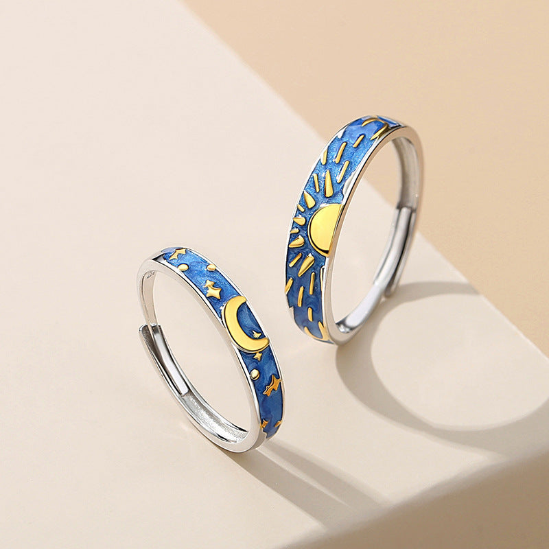 Men And Women Sun And Moon Ring - Nyaabs