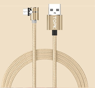 Magnetic Cable Micro Usb Cable 360 Degree Rotate Magnetic Charge Phone Charging Cord Wire - Nyaabs