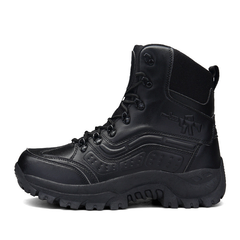 Large size high top outdoor military boots - Nyaabs