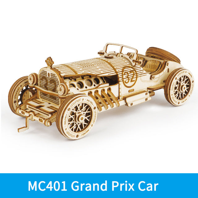 Car 3D Wooden Puzzle Game Assembly Racing Children's Toys My Store