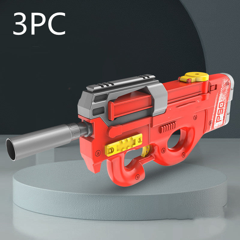 New P90 Electric Water Gun High-Tech Kids Toys Outdoor Beach Pool Large Capacity Summer Gel Blasting Water Gun For Adults - Nyaabs